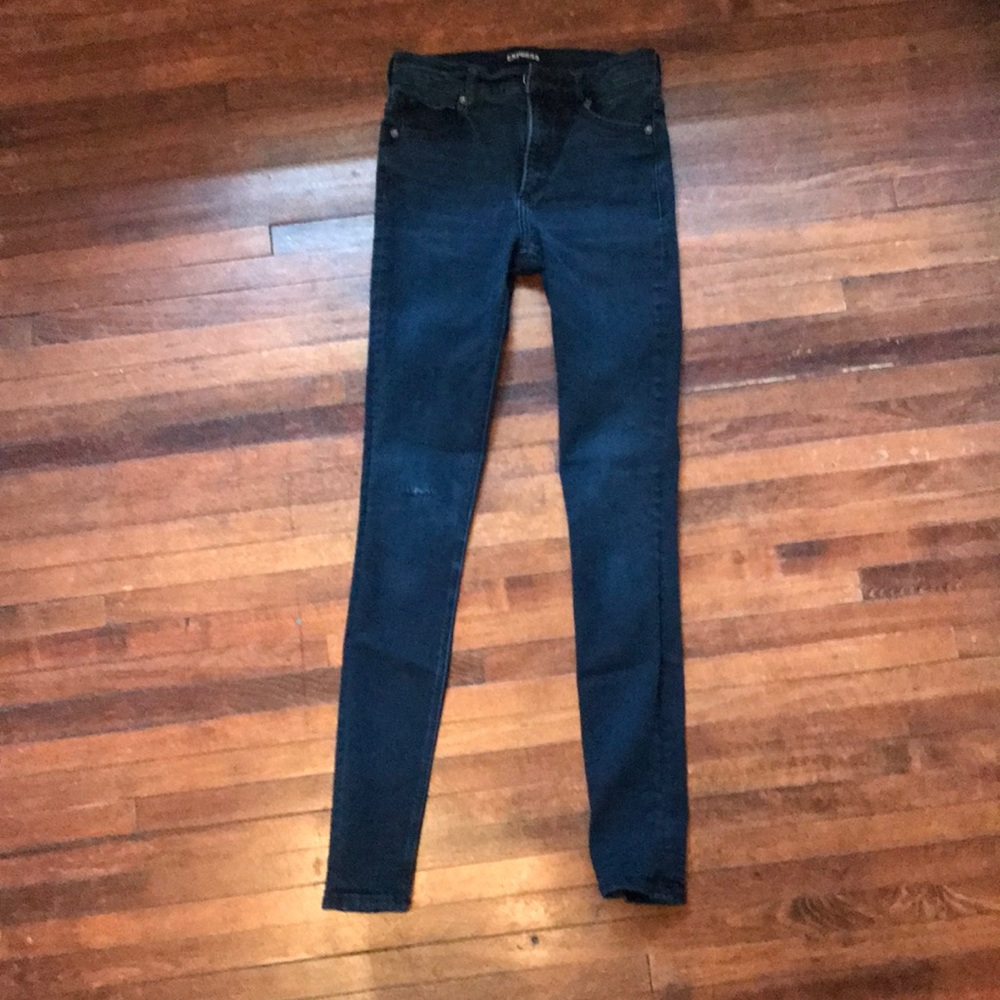 Express High Rise Dark Wash Jegging